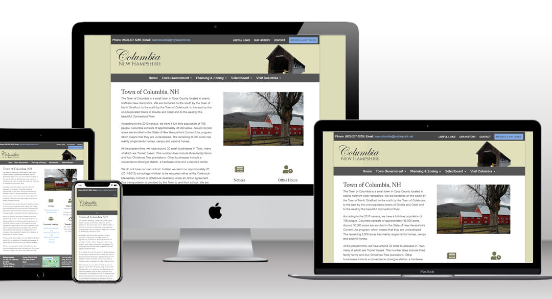Town of Columbia, NH – Municipal Website Case Study